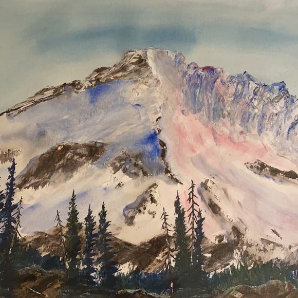 Original Watercolor 16x20 The Glacier - Picture 5 of 8